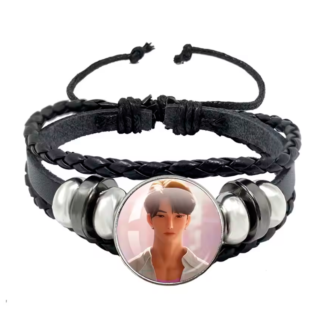 Pulsera Cuero Negro