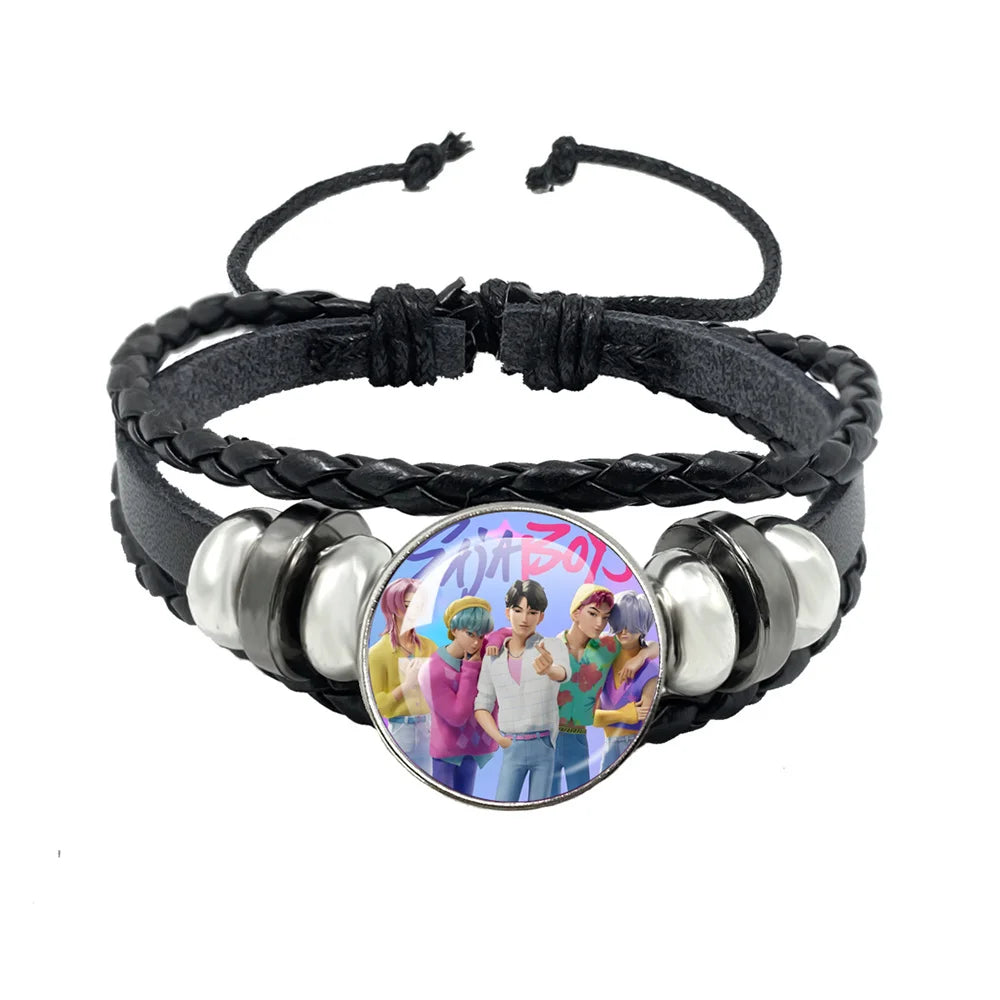 Pulsera Cuero Negro
